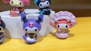 5Pcs Sanrio Mini Model Birthday Cake Topper Sanrio Rangkaian Dekorasi Kue