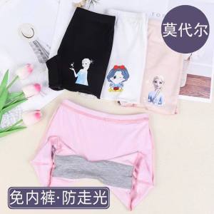 Princess Modal Safety Pants for Girls Summer Bottom Shorts Baby Girls Anti-Light Children Underwear Comfortable Breathable Inner Pants