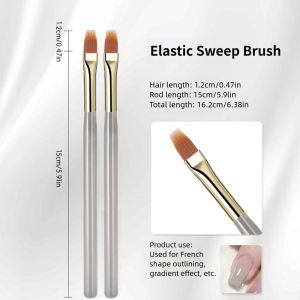 DUTRIEUX | 1/5Pcs Professional French Nail Art Brushes Set Half Moon Shape Nail Brush UV Gel Acrylic Painting DIY Manicure Tool