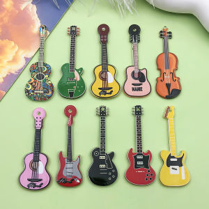 10 Chiếc Gothic Guitar Quyến Rũ Acrylic Hip-Hop Âm Nhạc Mặt Dây Chuyền Cho DIY Trang Sức Làm Phụ Kiện Thời Trang