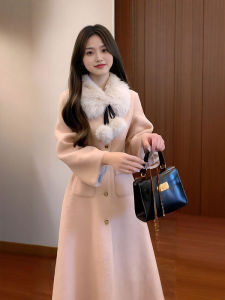 CHANGTONG | French Elegance Slim Fit Long Wool Coat