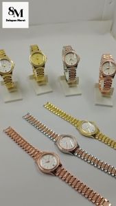 Jam Tangan Wanita LAROCHE Permata Berlian LR62974 & Bonus Baterai Cadangan