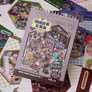 Sách Dán Tranh Hoạt Hình 3D Dễ Thương Mô Hình Thu Nhỏ Tự Làm Trang Trí Sổ Tay Trò Chơi Xếp Chồng Nhà Nhỏ Quà Tặng Văn Phòng Phẩm Cho Trẻ Em