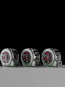 Meteran 10 Meter Paling Kuat/Transparan Meteran Gulung/Meteran Baja Anti Karat/Meteran Tukang Alat/Pertukangan Transparan Tahan Jatuh Dua Sisi Skala Bening Fluoresen/Meteran 5 7 10 Meter Anti Karat/Meteran Tukang Bangunan/Meteran Original Japan