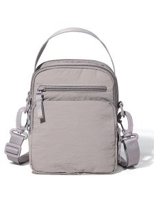 Womens Elegant Pure Color Blank Small Waterproof Shoulder Bag Customizable Logo Printing Casual Simple Style Foldable Handbag