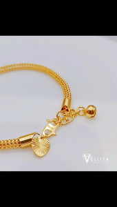 [VJ]Cop916 Bracelet "Belut" 999.9 Bangkok Gold Plated Bracelet W:3mm/4mm *Persist916 <Rantai Tangan Belut>