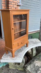 ตู้ไม้สัก วินเทจ ตู้พระ ตู้โชว์ สูง63 xยาว38xลึก16cm ตู้โชว์ของจิ๋ว ของที่ระลึก ตู้โชว์พระเครื่อง ไอ้ไข่ เครื่องราง สะสม ชั้นวางโมเดล