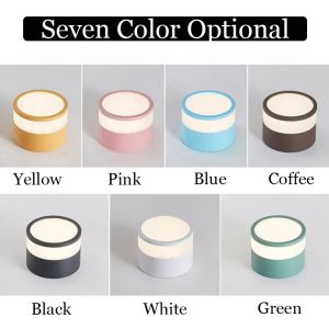 LED Downlights 15W Macaron Ceiling Lights Spotlights AC85~265V Lobby Living Room Bedroom Three-color variable light