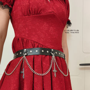 Punk Cross Decoration Multi-Layer Decorative Chain Gothic Retro Waist Seal Lolita Waist Belt Accessories Hip Hop Style Girls