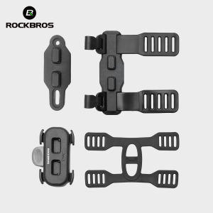 【Local Delivery】ROCKBROS Bicycle Bottle Cage Quick Release Silicone Fastening Strap Shockproof Stable Water Bottle Holder Universal Convenient Water Bottle Bracket For MTB Road Bike Scooter Backpack Bicycle Accessories