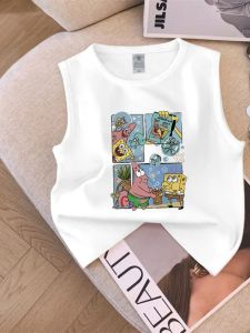 Áo Vest Không Tay Hoạt Hình Mùa Hè Cho Trẻ Em Áo Sơ Mi Cotton Thoải Mái Cho Bé Trai Và Bé Gái