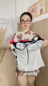 Ninabobo BR057 Tanktop Renda Pita Lace Korean Trendy Bra Camisole Ribbed Inner Polos Premium