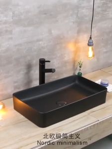 Eveen Matte/black/white sink countertop sink (excluding faucet)