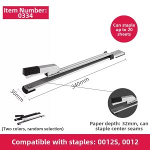 deli | Extended Arm Center Stitch Stapler 12 Standard Size