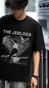 KINGS KAOS BAND LOKAL THE JEBLOGS SAMBUTLAH KERAH CREW NECK HITAM KATUN 24S