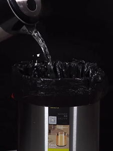 150PCS Makapal Pull Rope Garbage Bag Household thickened plastic quality kitchen Garbage Bag With Handle 15pcs/Roll Biodegradable Drawstring Rubbish Bag Free Shipping