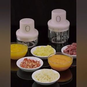 Z-Gadget⚡2 in 1 250ML Electric Garlic Masher Automatic Garlic Crusher Chopper Portable USB Charging Blend Food chopper wireless blender Electric Mini Speedy Chopper Food Grinder Garlic Blender Masher Portable Vegetable Chilli Meat Processor Cutter 250ml
