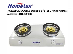 Homelux Double Burner Commercial S/Steel High Power HSC-SJF13K /Super Jet Flame 13kW/Dapur Gas/Dapur Masak