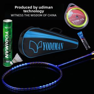 YODIMAN | Authentic Full Carbon Ultra-Light Carbon Fiber Badminton Racket for Men and Women Professional Match Offensive Control