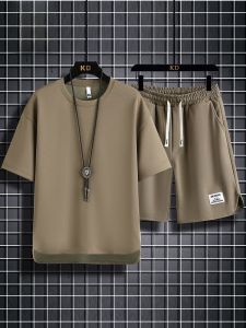 ROMON | Bộ đồ bóng rổ mùa hè Lomond Ice Silk Round Neck Short Sleeve T-Shirt Quần short thể thao thường ngày cho nam