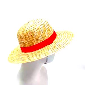 One Piece Luffy Straw Hat Cosplay Adults&Kids Halloween Gift Multifunctional Anime Cartoon Sunscreen Cap Breathable