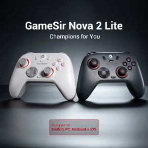 ZDSSY GameSir Nova 2 Lite ตัวควบคุมสวิตช์ไร้สายแชมป์รุ่นจอยเกมส์บลูทูธหลายแพลตฟอร์มพร้อมเอฟเฟคฮอลล์สำหรับ Nintendo Switch IOSAndroid PC Laptop Steam