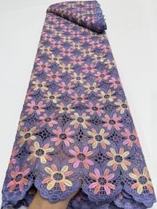 High Quality African Sequins Lace Fabric Nigerian Guipure Cord for Womens Party Dress Sewing 2026 New Style