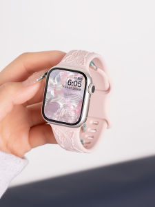 CRAFTSMAN DAI | Silicone Watch Strap for iWatch Womens Sporty with Butterfly Design