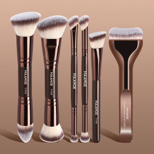 MAANGE | MAANGE 6pcs Makeup Brush Set Foundation Brush Concealer Brushes Soft Bristles Multifunctional Travel Kabuki Makeup Brush Tools