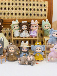 Đồ Chơi Búp Bê Mặt Dán Bằng Vải PP Quà Tặng Sinh Nhật Búp Bê Bằng Vải PP Đồ Chơi Treo Túi Sách Móc Khóa Búp Bê Mặt Dán