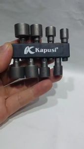 Bộ 8 đầu bắn bulong dùng cho máy khoan máy bắn vít cầm tay thương hiệu Kapusi bộ 8 đầu bắn từ 6ly đến 13 ly mở các con ốc từ 4ly đến 8ly đầu có hít nam châm chắc chắn dụng cụ mở ốc  tán bulong tiện dụng- cửa hàng nam