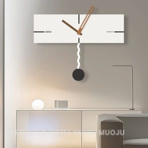 Đồng Hồ Trang Trí Tường Hình Chữ Nhật Tối Giản Sáng Tạo Mới 2025 Cho Phòng Khách Không Cần Khoan Đồng Hồ Trang Trí Nghệ Thuật