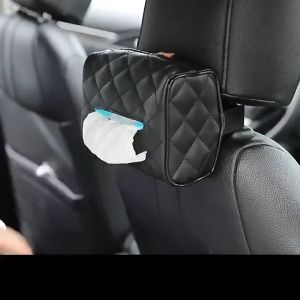 Car Tissue Box Car Back Seat Napkin Headrest Glove Box Auto Parts Tissue Bag Universal  Storage Box Automobile Interior Accessories  Organizers Compartments