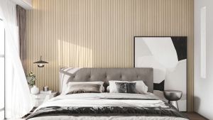 Buy 1 take 3 Modern Style Waterproof Board PVC Grille Wall Panel Modern 3D Solid Ecological Wallpaper Wood Design Home Living Office Room Wall Decor 1000*150*17mm