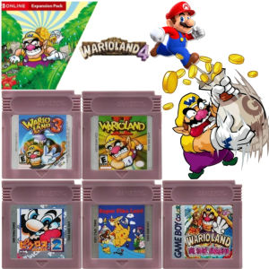 Bandai | USA GBC 16 Bit Game Video Game Cartridge Console16 Bit Game Card Wario Land Donkey Kong Wario Land 2 Yoshi for GBC