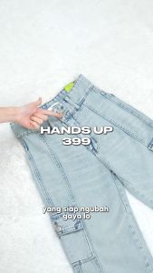 JINISO - Highwaist Cargo Loose Jeans 399 HANDS UP
