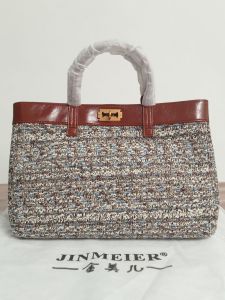 Tas Tote Unik Wanita Dari Brand ( JMR ) JINMEIER Bahan Twit Tebal Premium kd 252