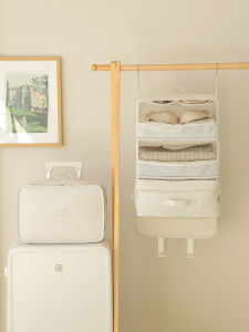 Travel Hanging Clothing Storage Bag Dormitory Wardrobe Organizer Multi-Layered Storage Pouch for Clothes Room Organization