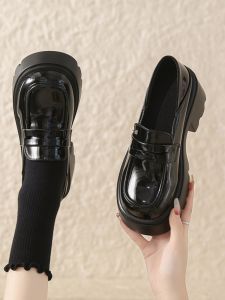 ทันสมัย หลากหลาย Mary Jane รองเท้าไม่มีส้น ผู้หญิง ฤดูใบไม้ผลิ ฤดูใบไม้ร่วง รองเท้าส้นสูงแพลตฟอร์มรองเท้าสบายผ้ารองเท้าหัวกลม