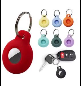 1PC Silicone For AirTags Tracker Locator Protective Case with Keychain Anti-lost Device Sleeve Smart Accesso ProtectsIm Pacting