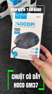 Chuột Có Dây Hoco GM37 Chính Hãng Có Led Đổi Màu