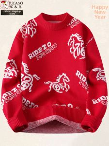 TUCANO | Zodiac Red Mens Knit Sweater