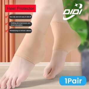 DIDI 1 Pair Gel Heel Protector Heel Cups Moisturizing Heel Sock Fasciitis Inserts Gel Heel Socks Tumit Sakit Foot Care Tool