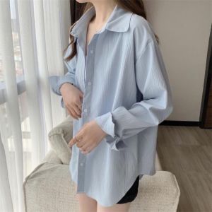 【READYSTOCK】Oversized ironless chiffon shirt plain shirt pastel shirt 现货免熨烫衬衫 雪纺衬衫 纯色衬衫 工作衬衫 韩系衬衫 白衬衫 长袖衬衫 long sleeves shirt women 不用烫衬衫 office wear 男友风衬衫 宽松衬衫