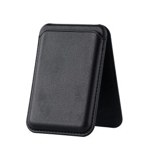 Strong Magnetic Leather Wallet With Hide Stand Case Safe Card Holder Bank ID Card Bag Cover Accessories Leather Card Holder