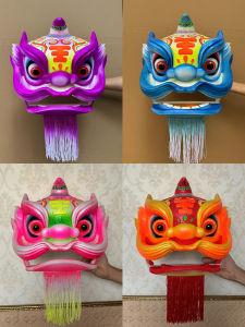 6-Inch Foam Lion Head Decorative Figurine Guangdong Souvenir Childrens Lion Wake-Up Toy Gift Special Folk Art Crafts