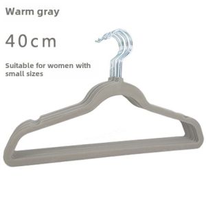 Export Fashion Anti-Slip Traceless Flocking Hanger 45cm Womens Coat For Home Hanger Clothes Store Clothes Hanger 20