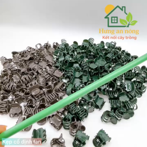 mã k01 - set 100 kẹp bướm cố định lan lan hồ điệp chốt khóa 2 đầu không tuột – size 2x1.5cm