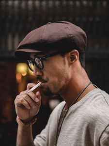 MADEN | Vintage Octagonal Cap Men Autumn
