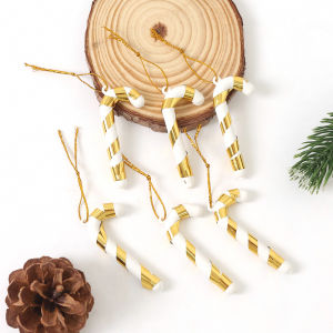 6Pcs Artificial Plastics Candy Cane for Xmas Tree Hanging Decor Home Room Decor Halloween New Year Gifts Navidad Christmas Decor
